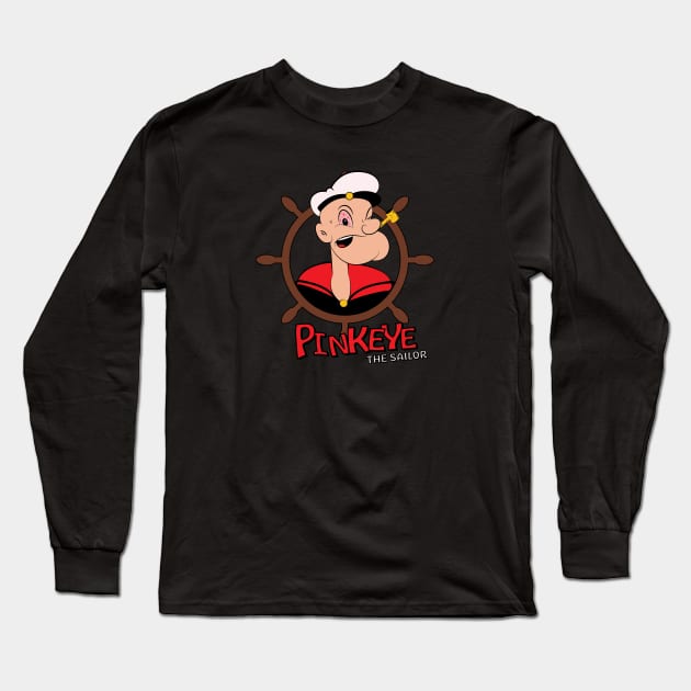 Pinkeye the Sailor Long Sleeve T-Shirt by Godot